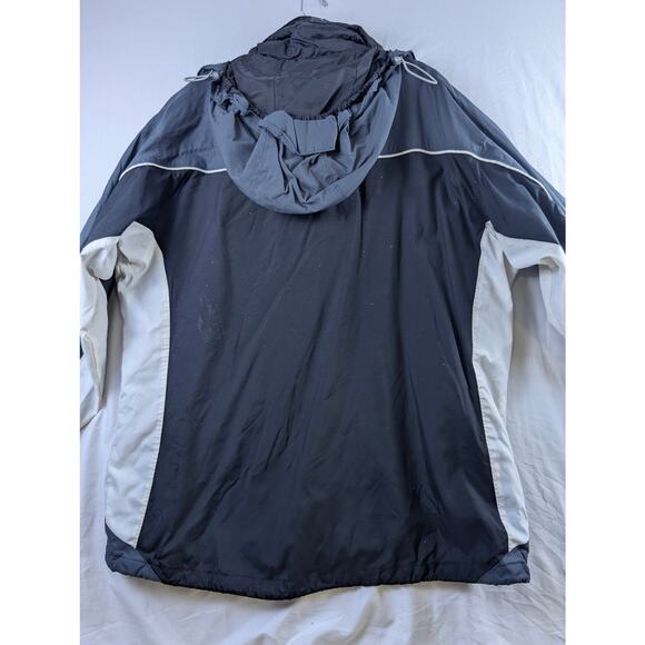 Columbia Interchange Core Ski Jacket Hooded Womens 1X Black Gray No Liner - Picture 3 of 12